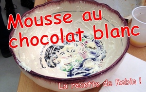 Mousse au chocolat blanc